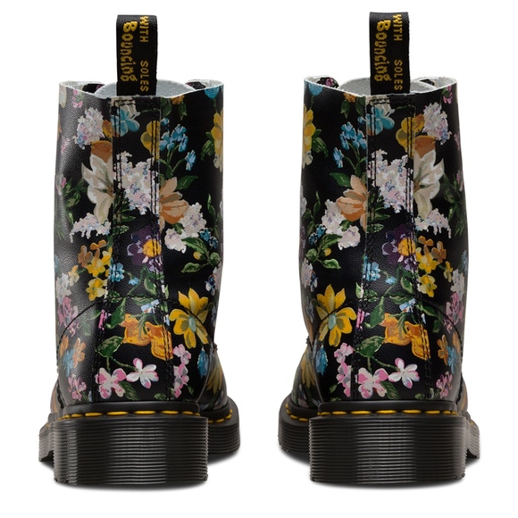 NEW DR DOC MARTEN PASCAL FLORAL ANKLE BOOT - Picture 2 of 5